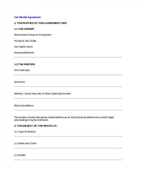 FREE 44+ Agreement Forms in MS Word