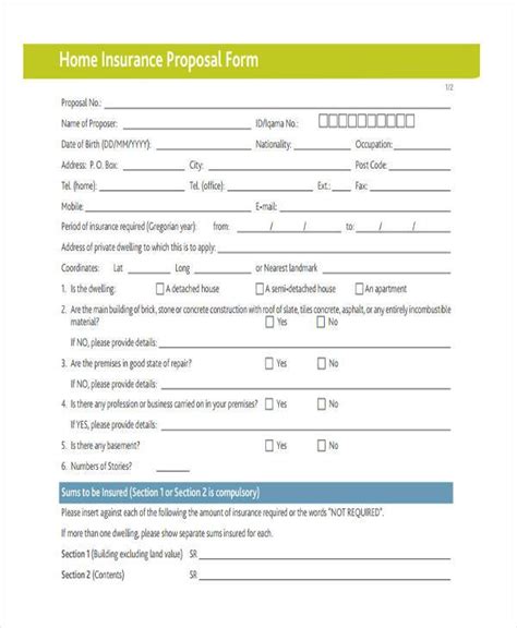 FREE 46+ Sample Proposal Forms in PDF MS Word Excel
