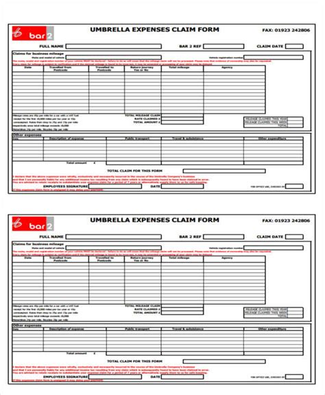 FREE 49+ Claim Forms in PDF