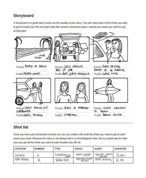 FREE 5+ Visual Storyboard Samples in MS Word PDF