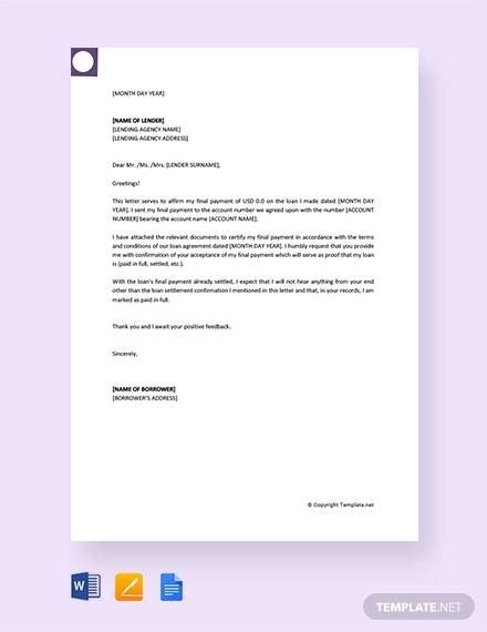 FREE 53+ Payment Letter Formats in MS Word Google Docs Pages PDF