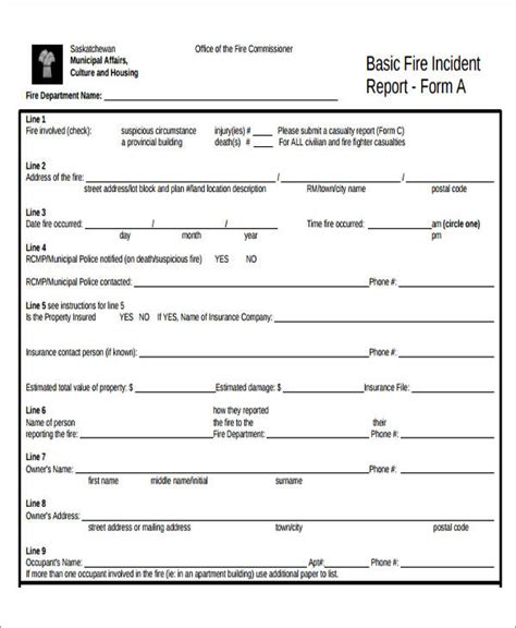 FREE 54+ Incident Report Samples in PDF MS Word Google Docs
