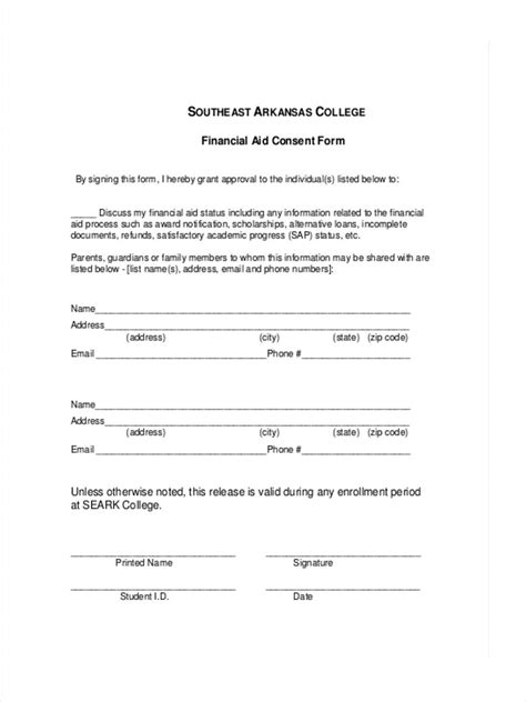 FREE 6+ Financial Consent Forms in MS Word PDF