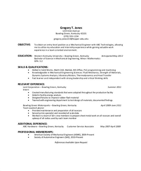 FREE 6+ Objectives in Resume Templates in MS Word PDF