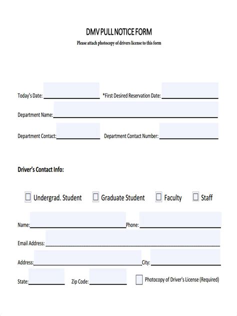 FREE 6+ Pull Notice Forms in PDF Ms Word