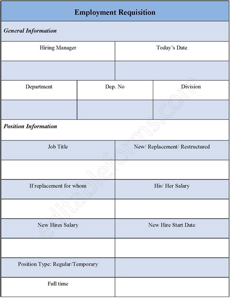 FREE 6+ Recruitment Requisition Forms in PDF