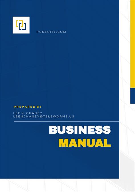 FREE 6+ Sample Business Manual Templates in PDF