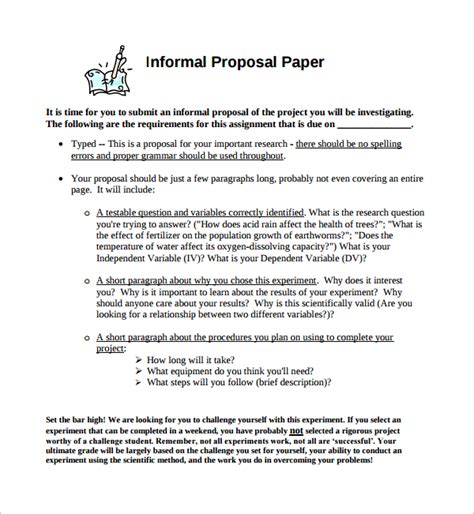 FREE 6+ Sample Informal Proposal Templates in PDF MS Word