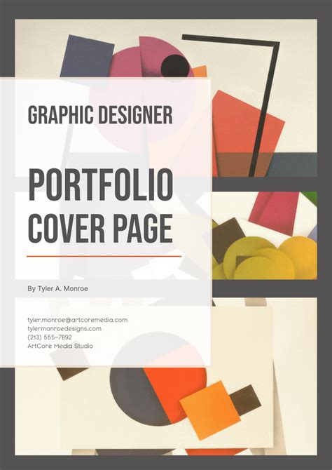 FREE 6+ Sample Portfolio Cover Page Templates in PDF MS Word