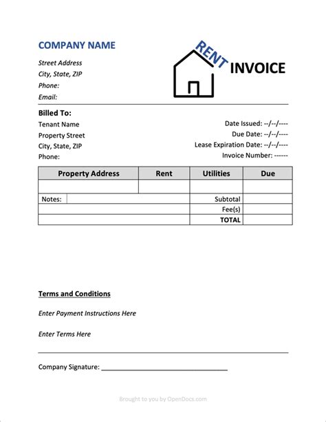 FREE 6+ Sample Rent Invoice Forms in PDF