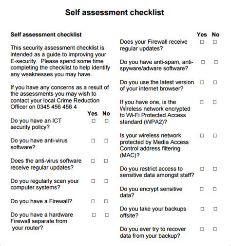 FREE 6+ Security Assessment Templates in PDF MS Word