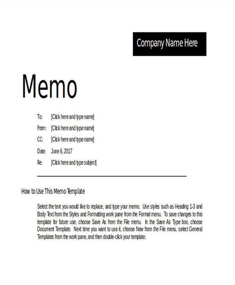 FREE 7+ Blank Memos in MS Word PDF