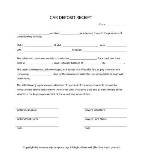 FREE 7+ Deposit Receipt Forms in PDF MS Word Excel