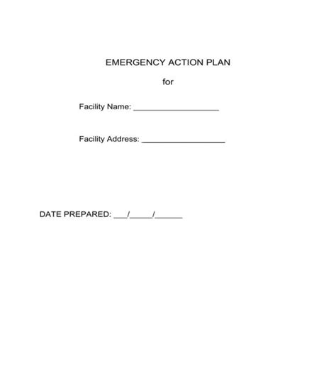 FREE 7+ Emergency Action Plan Forms in PDF MS Word Excel