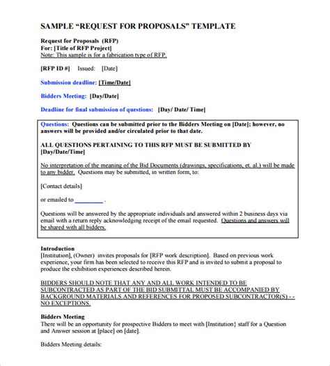 FREE 7+ MS Word Proposal Samples in PDF MS Word