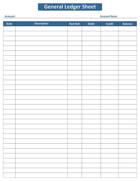 FREE 7+ Sample Account Ledger Templates in PDF