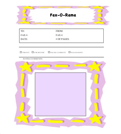 FREE 7+ Sample Cute Fax Cover Sheet Templates in PDF MS Word