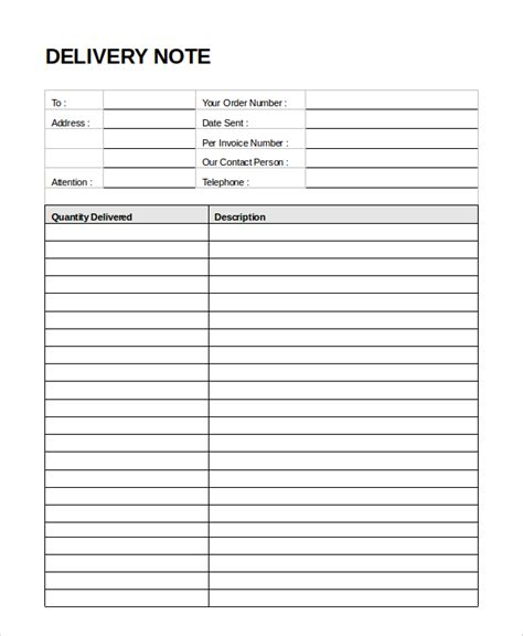 FREE 7+ Sample Delivery Slips in MS Word PDF