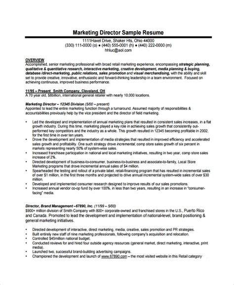 FREE 7+ Sample Director of Operations Resume Templates in PDF MS Word