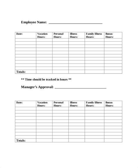 FREE 7+ Sample Employee Tracking Forms in PDF MS Word MS Excel