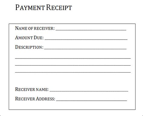 FREE 7+ Sample Payment Receipt Forms in PDF