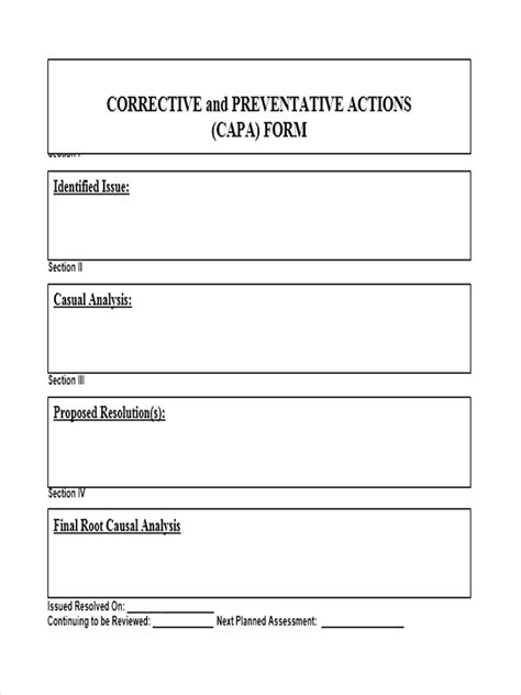 FREE 7+ Sample Preventive Action Forms in MS Word PDF Excel