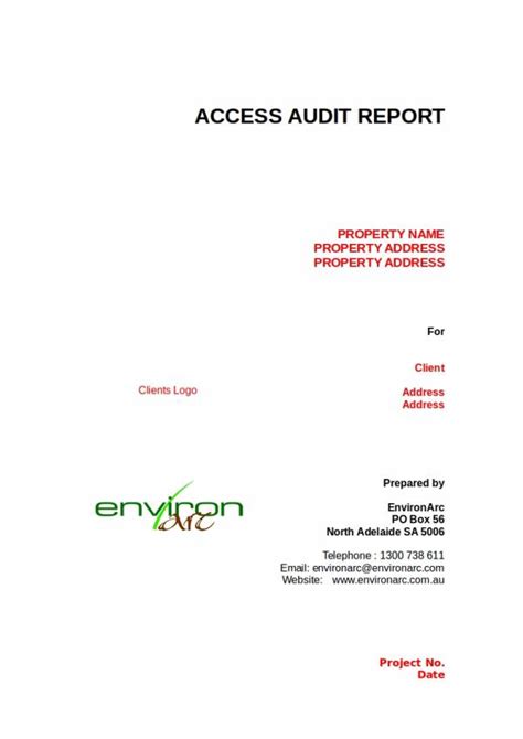 FREE 8+ Access Audit Report Samples in PDF MS Word