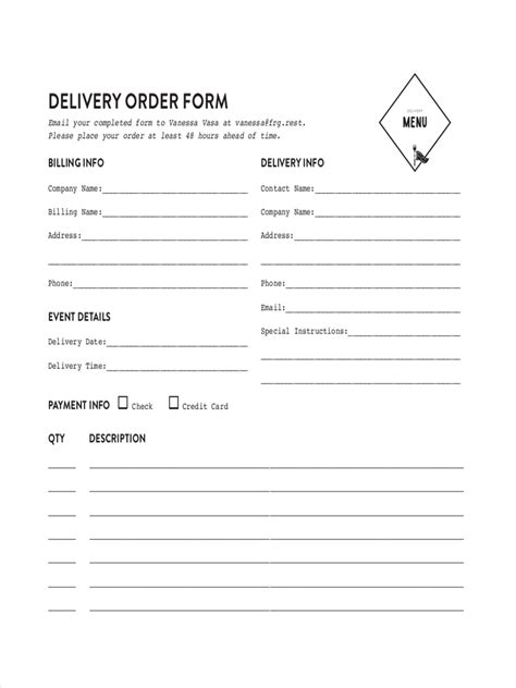 FREE 8+ Delivery Order Examples & Samples in PDF Examples