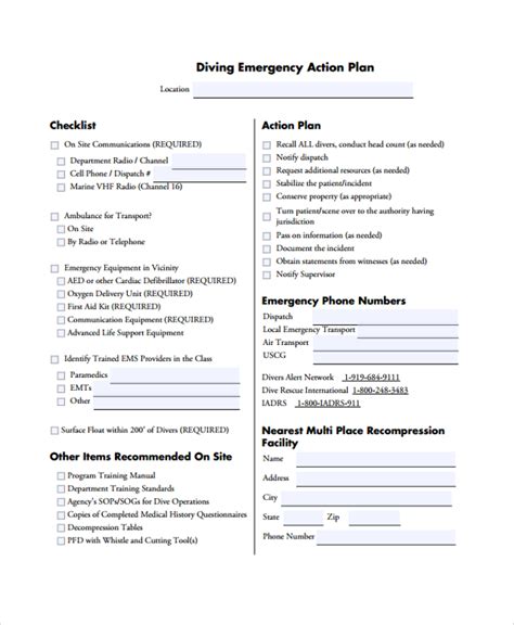 FREE 8+ Emergency Action Plan Samples in Pages MS Word Google Docs