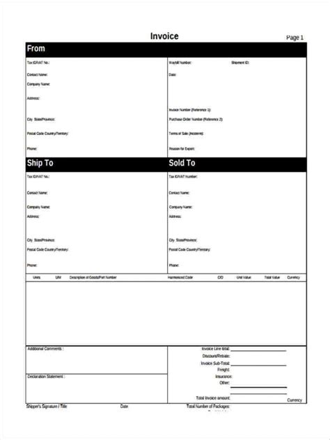 FREE 8+ Printable Invoice Forms in MS Word PDF Excel