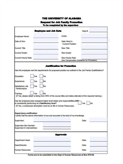 FREE 8+ Promotion Request Forms in PDF Ms Word