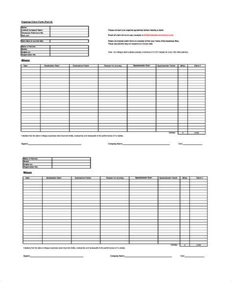 FREE 8+ Sample Expense Forms in PDF MS Word