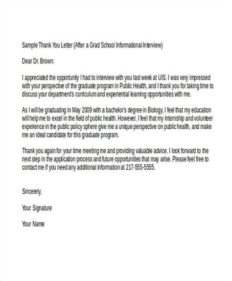 FREE 8+ Sample Graduation ThankYou Letter Templates in PDF MS Word