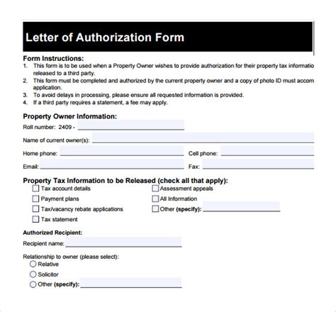 FREE 8+ Sample Letter of Authorization in PDF MS Word
