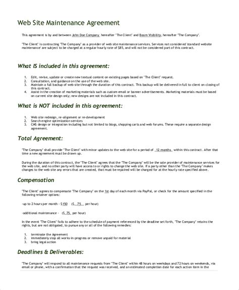 FREE 8+ Sample Website Development Agreement Templates in PDF MS Word