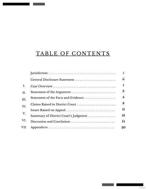 FREE 8+ Table of Content Templates in MS Word