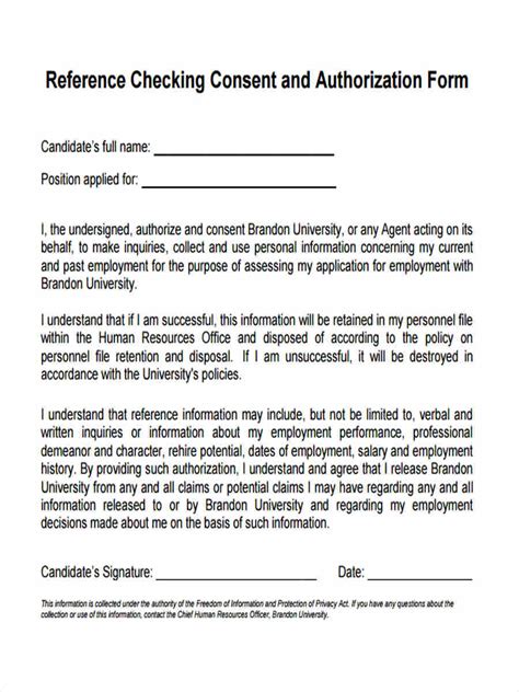 FREE 9+ Check Consent Forms in MS Word PDF