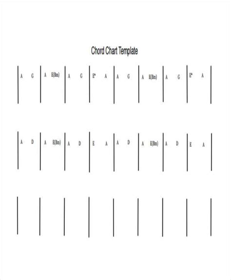FREE 9+ Chord Chart Templates in PDF MS Word