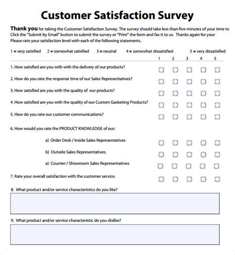 FREE 9+ Customer Feedback Forms in MS Word PDF