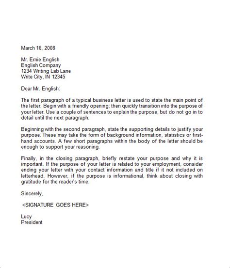 FREE 9+ Example of Letters Samples in PDF MS Word