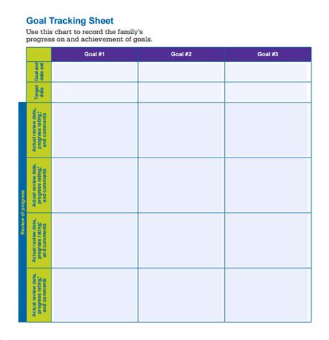 FREE 9+ Goal Tracking Samples in PDF Excel