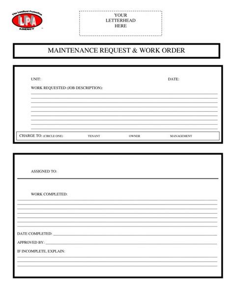 FREE 9+ Maintenance Work Order Samples in PDF MS Word