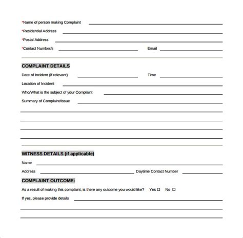 FREE 9+ Medicare Complaint Forms in PDF MS Word