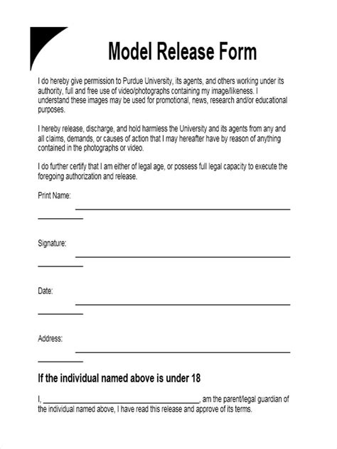FREE 9+ Model Consent Forms in MS Word PDF