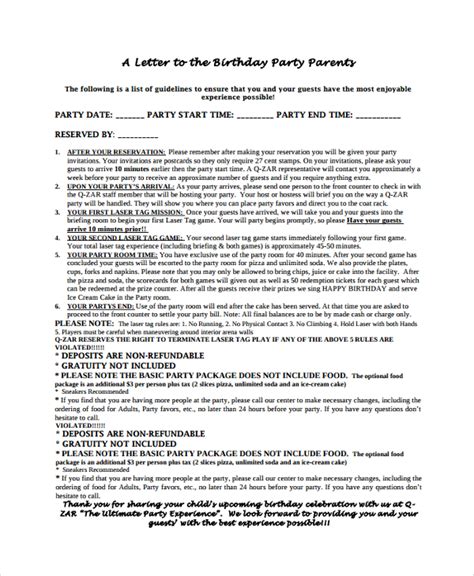 FREE 9+ Sample Celebration Letter Templates in PDF MS Word