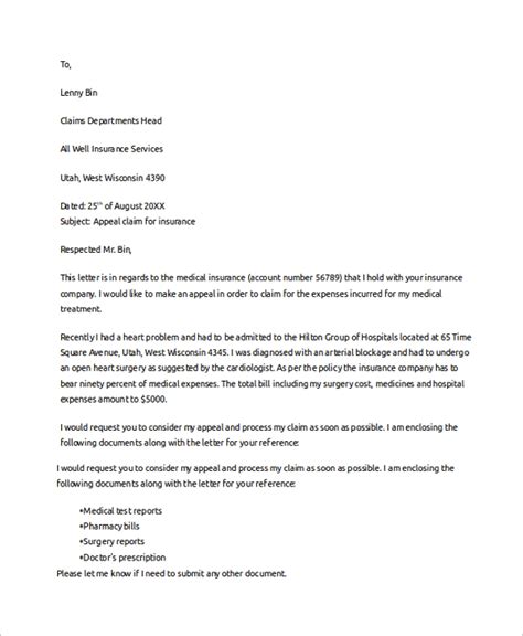 FREE 9+ Sample Claims Letter Templates in PDF MS Word Google Docs