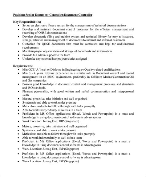 FREE 9+ Sample Controller Job Descriptions in MS Word PDF