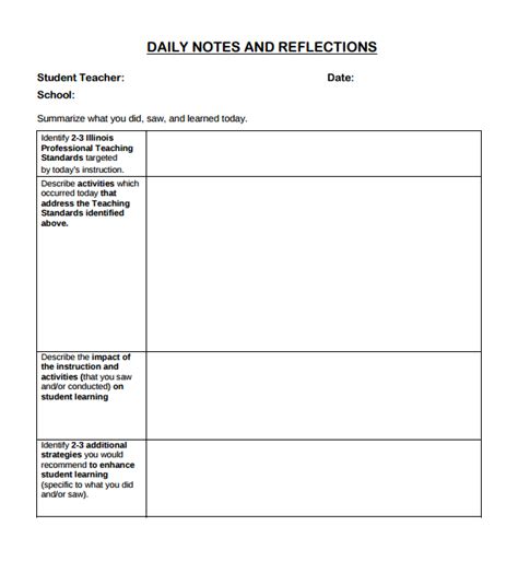 FREE 9+ Sample Daily Note Templates in PDF MS Word