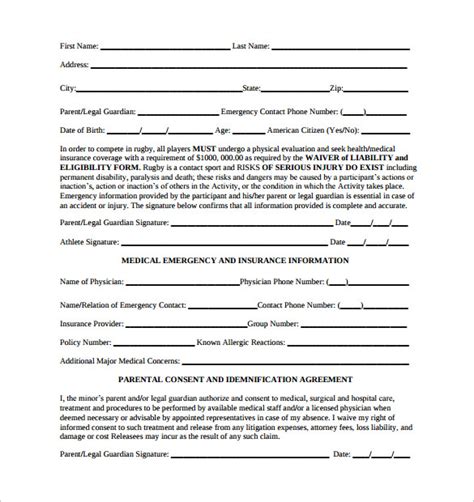 FREE 9+ Sample Emergency Release Forms in PDF MS Word