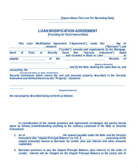 FREE 9+ Sample Loan Agreement Forms in MS Word PDF Excel